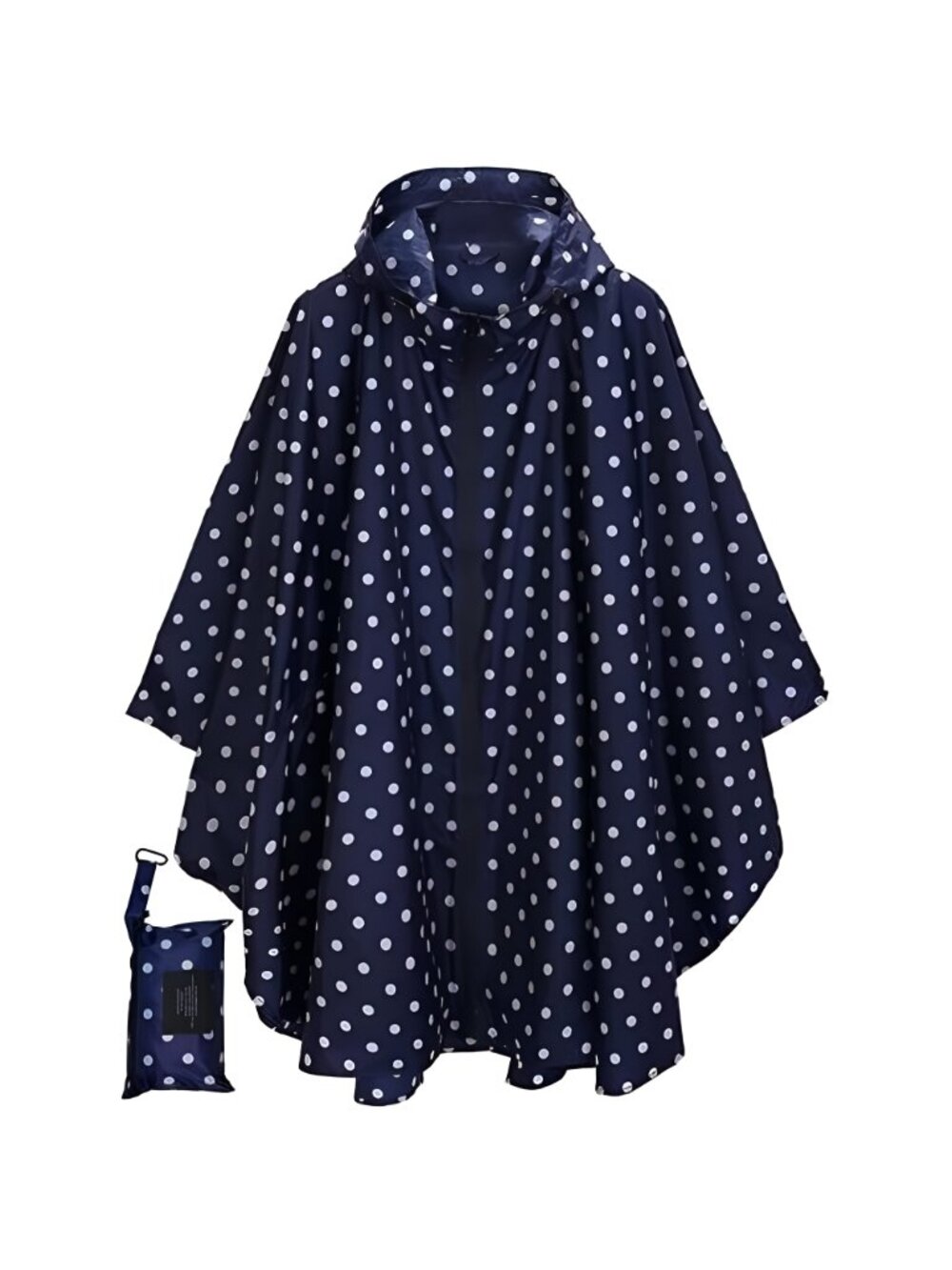 Fashion Hooded Rain Poncho Waterproof Raincoat Jacket with pocket - Picture 2 of 8